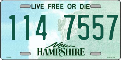 NH license plate 1147557