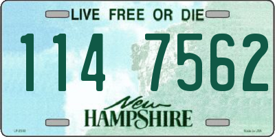 NH license plate 1147562