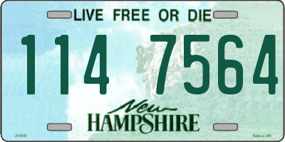 NH license plate 1147564
