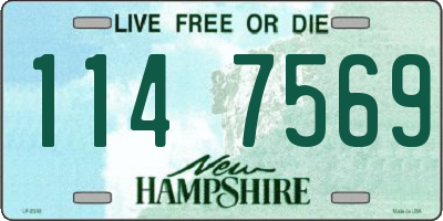 NH license plate 1147569