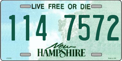 NH license plate 1147572
