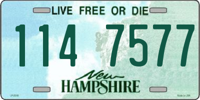 NH license plate 1147577