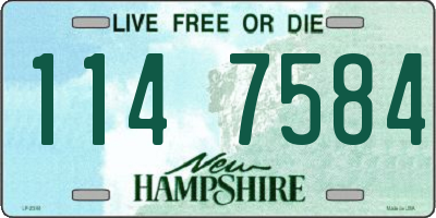 NH license plate 1147584