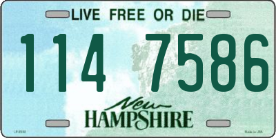 NH license plate 1147586