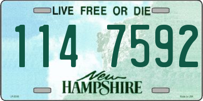 NH license plate 1147592