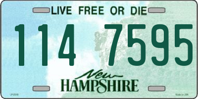 NH license plate 1147595