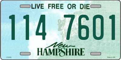 NH license plate 1147601