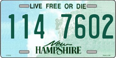 NH license plate 1147602