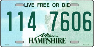 NH license plate 1147606
