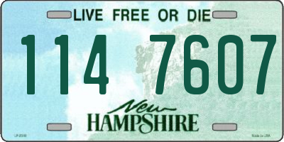 NH license plate 1147607