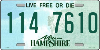 NH license plate 1147610