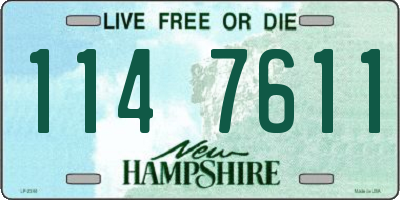 NH license plate 1147611
