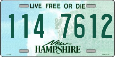 NH license plate 1147612
