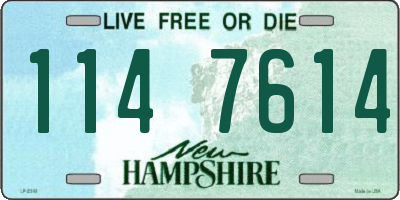 NH license plate 1147614