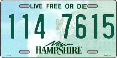 NH license plate 1147615