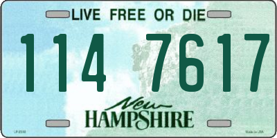 NH license plate 1147617