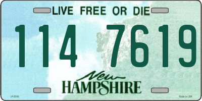 NH license plate 1147619