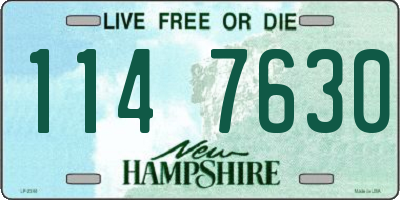 NH license plate 1147630
