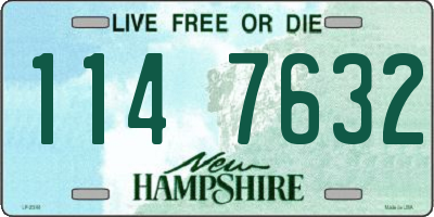 NH license plate 1147632