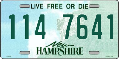 NH license plate 1147641