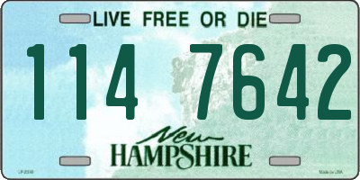 NH license plate 1147642