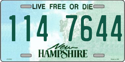NH license plate 1147644