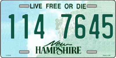 NH license plate 1147645