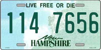 NH license plate 1147656
