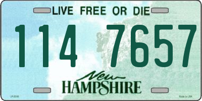 NH license plate 1147657