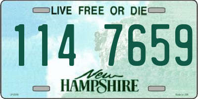 NH license plate 1147659