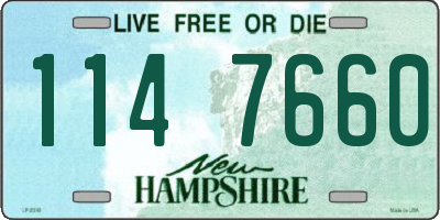 NH license plate 1147660