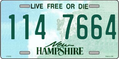 NH license plate 1147664