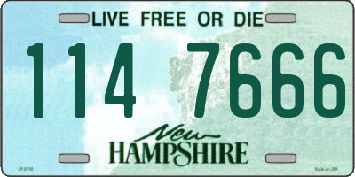 NH license plate 1147666