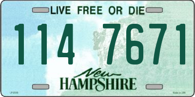 NH license plate 1147671