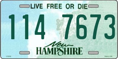 NH license plate 1147673