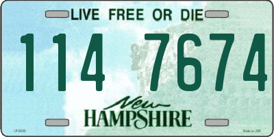 NH license plate 1147674