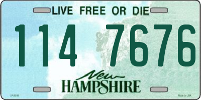 NH license plate 1147676