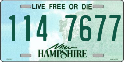 NH license plate 1147677