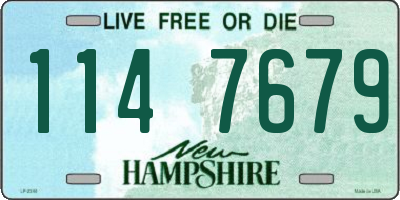 NH license plate 1147679