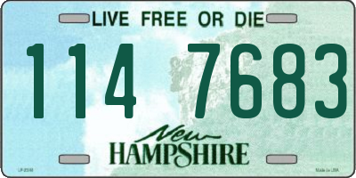NH license plate 1147683