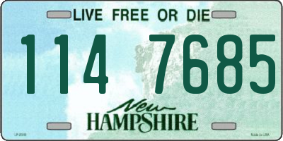 NH license plate 1147685
