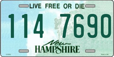NH license plate 1147690