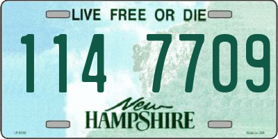 NH license plate 1147709