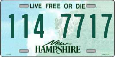 NH license plate 1147717