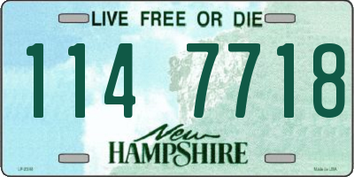 NH license plate 1147718
