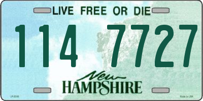 NH license plate 1147727