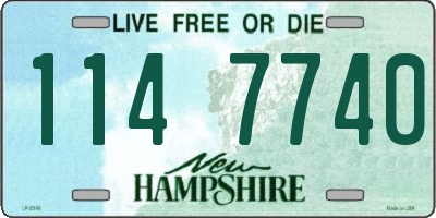 NH license plate 1147740