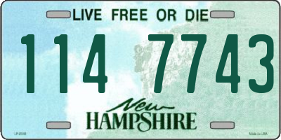 NH license plate 1147743