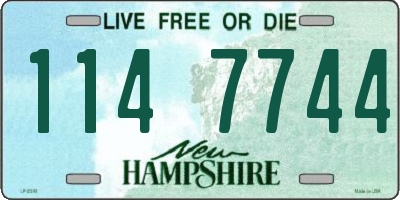 NH license plate 1147744