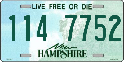 NH license plate 1147752